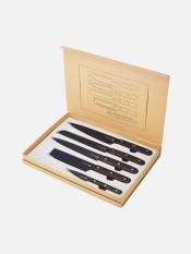Laguiole, Kitchen knives black/wenge 5pcs