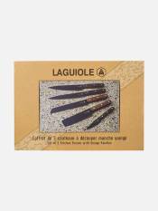 Laguiole, Kitchen knives black/wenge 5pcs