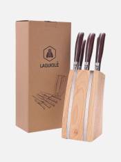 Laguiole, Chef block brown pakka wood 5pcs