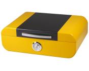 Humidor yellow carbon glossy