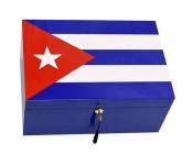 Humidor Cuban Flag 75 cigars