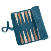 Manopoulos, Raf Blue Sueded rollup Backgammon
