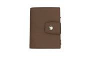 Garzini, Metal Wallet Holder, Java Brown