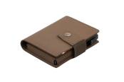 Garzini, Metal Wallet Holder, Java Brown