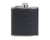 Lubinski Zakfles - Croco Zwart met Trechter 6oz