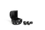 Authentic Models - Black Dice Box w/5 Dices, Silver