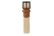 Garzini, Gevlochten riem, beige