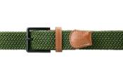 Garzini, Gevlochten riem, groen