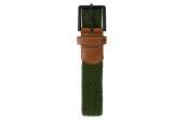 Garzini, Gevlochten riem, groen