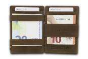 Garzini Essenziale Coin Pocket Magic Wallet, Java Brown