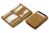 Garzini Essenziale Coin Pocket Magic Wallet, Camel Brown