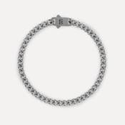 Steel & Barnett, SST Svelte Stephen armband, Matt Silver S