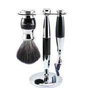 Edwin Jagger - Diffusion 36 - 3-delige scheerset - Gillette Fusion  Proglide - Synthetisch haar - Imitation Ebony