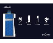 Colibri aansteker - Mosaic Flat Flame - Gunmetal Zwart