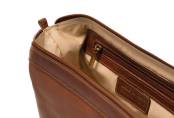 Luxe Toilettas - bruin Toscaans leder