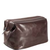 Luxe Toilettas - bruin Toscaans leder